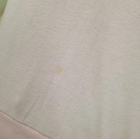 80s Googla Gong Colorblock Pink Blue Collar top - Picture 7 of 10